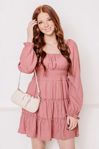 South Of France Mini Dress | Mauve