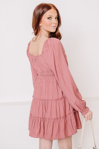 South Of France Mini Dress | Mauve