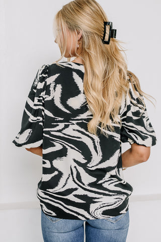 Strictly Business Printed Top