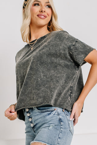 Sunny Days Crop Top | Charcoal