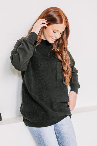 Sweater Szn Mock Neck Sweater | Black