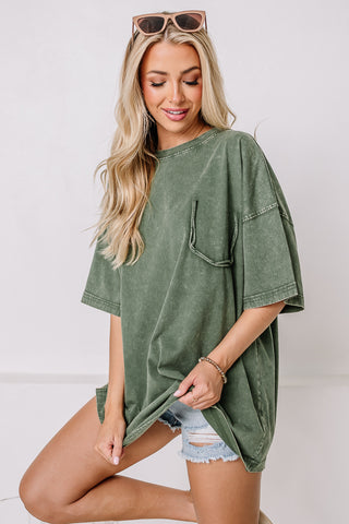 Take Me Home Loose Fit Top | Juniper Green