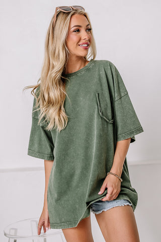 Take Me Home Loose Fit Top | Juniper Green