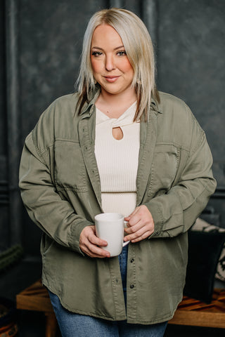 Taken Back Oversized Tencel Top