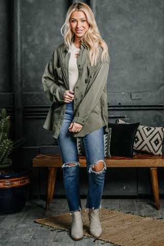 Taken Back Oversized Tencel Top