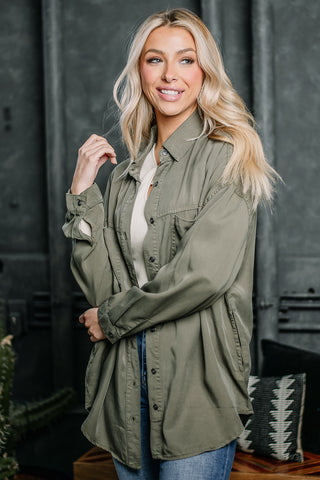 Taken Back Oversized Tencel Top