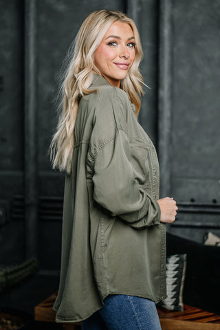 Taken Back Oversized Tencel Top