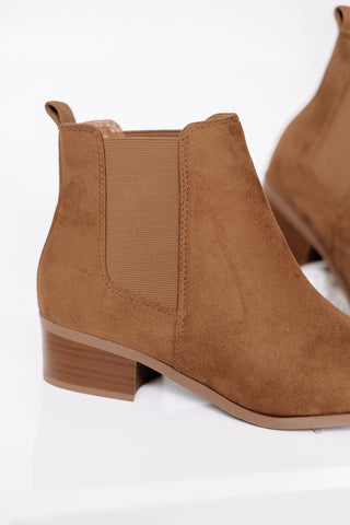 Teapot Ankle Booties | Tan