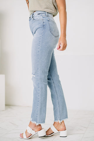 The End Game High Rise Mom Jeans