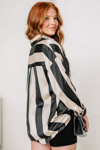 The Long Way Home Striped Button Up Top