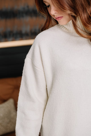 The Snowball Effect Sweater Dress | Ivory