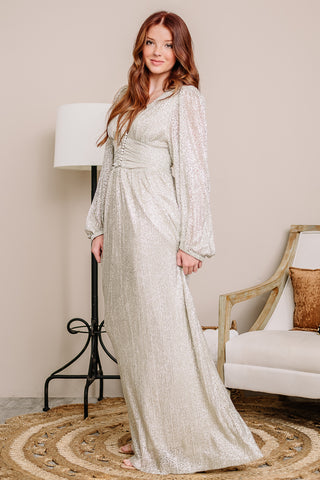 The Whole Room Sparkles Maxi Dress