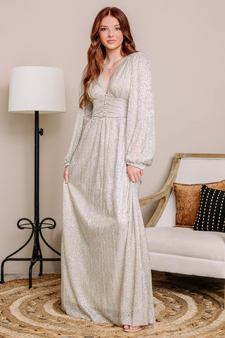 The Whole Room Sparkles Maxi Dress