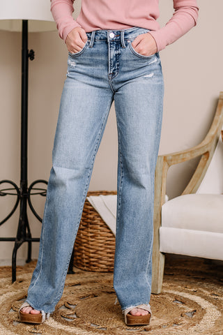 (Tummy Control) Wide Leg Jeans