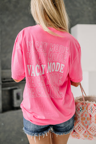 Vacay Mode Neon Oversized Graphic Tee