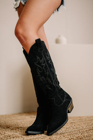 West Suede Boots | Black