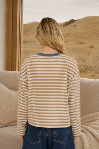 Striped Boxy Knit Top