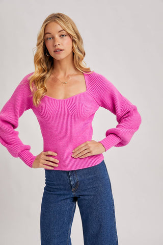 Such A Sweetheart Neck Sweater
