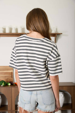 Stripes In Sight Henley Top