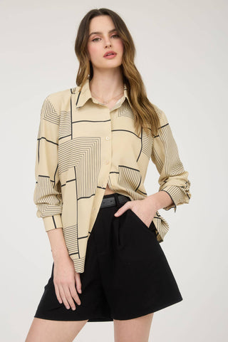 Jot It Down Geo Pattern Top