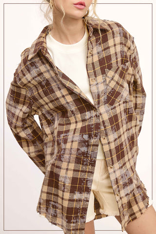 Easy Rain Acid Washed Flannel