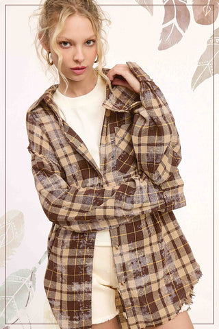 Easy Rain Acid Washed Flannel