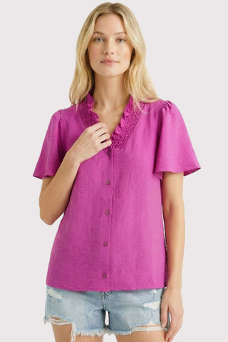 Maybe Magenta Solid Top