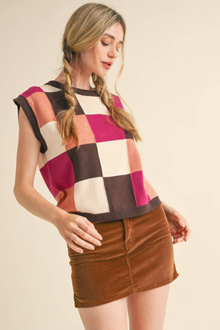 Checkmate Colorblock Sweater Vest