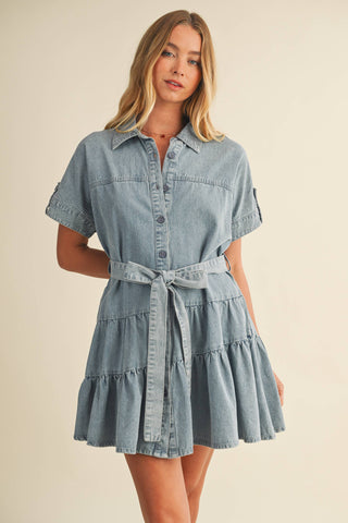 Tiered & True Ruffle Mini Dress