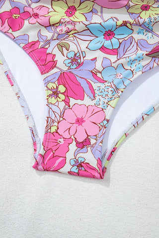 Floral Tummy Control One Piece Swimsuit