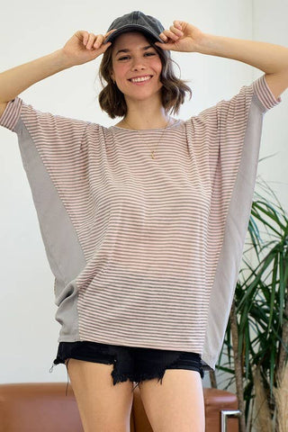 Mixed Media Dolman Top