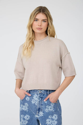 Exposed Drop Shoulder Top