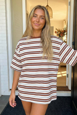 Saved By The Bell Striped Top