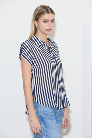 Out Of Office Striped Top
