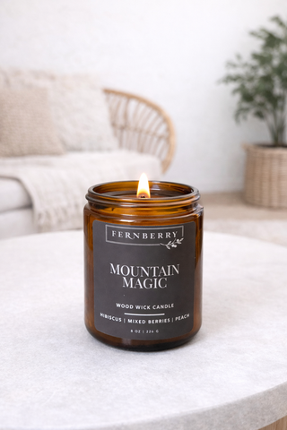 Mountain Magic | Minimalist Black Candle 8 oz.