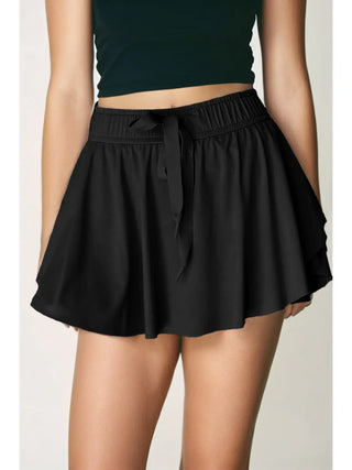 High Standards Lined Tennis Skort {Black}