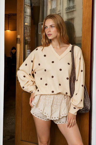 Dot Dot Dot Long Sleeve Top