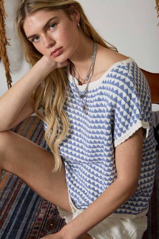 Let's Geo Knit Top