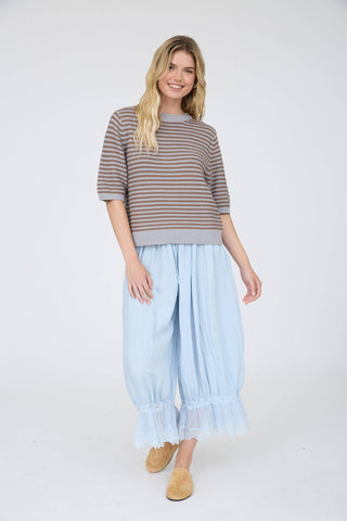 Pave The Way Striped Sweater Top