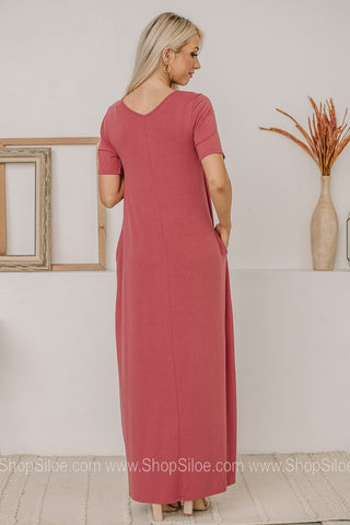 To The Max Basic Maxi Dress | Rose
